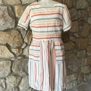ROOLEE midi striped dress